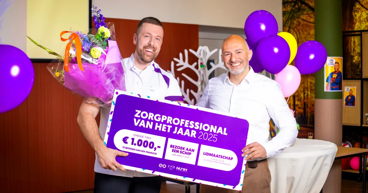 Dit was de winnaar van de Zorgprofessional van het jaar-verkiezing 2025
