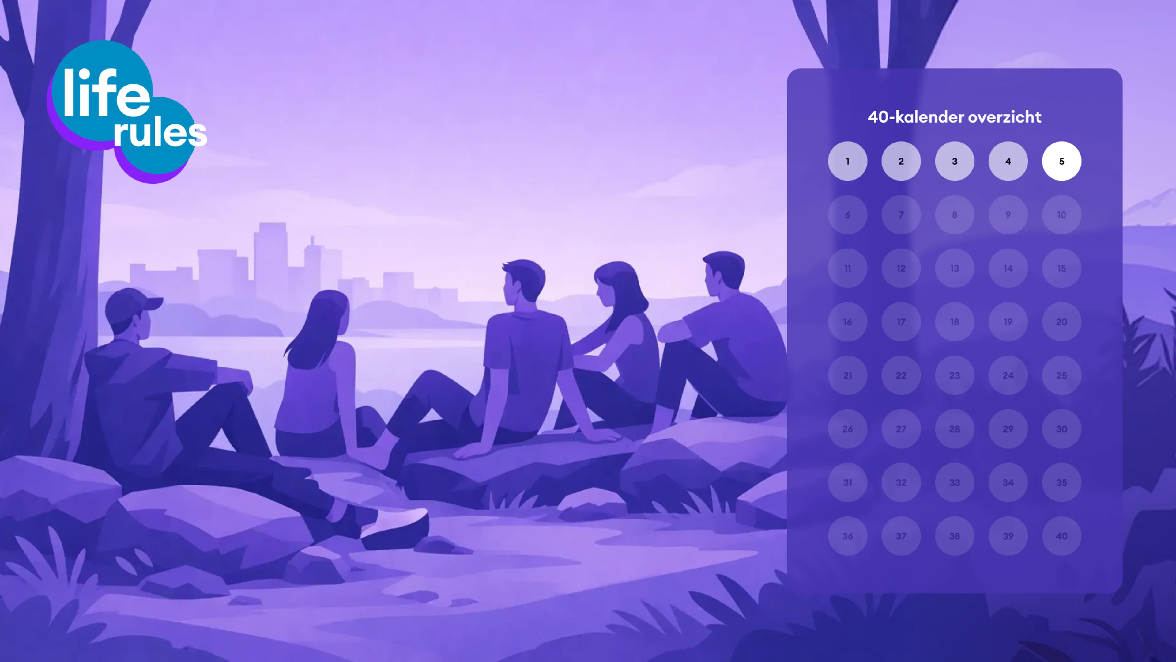 DOE MEE: De Life Rules 40 dagenkalender voor meer rust