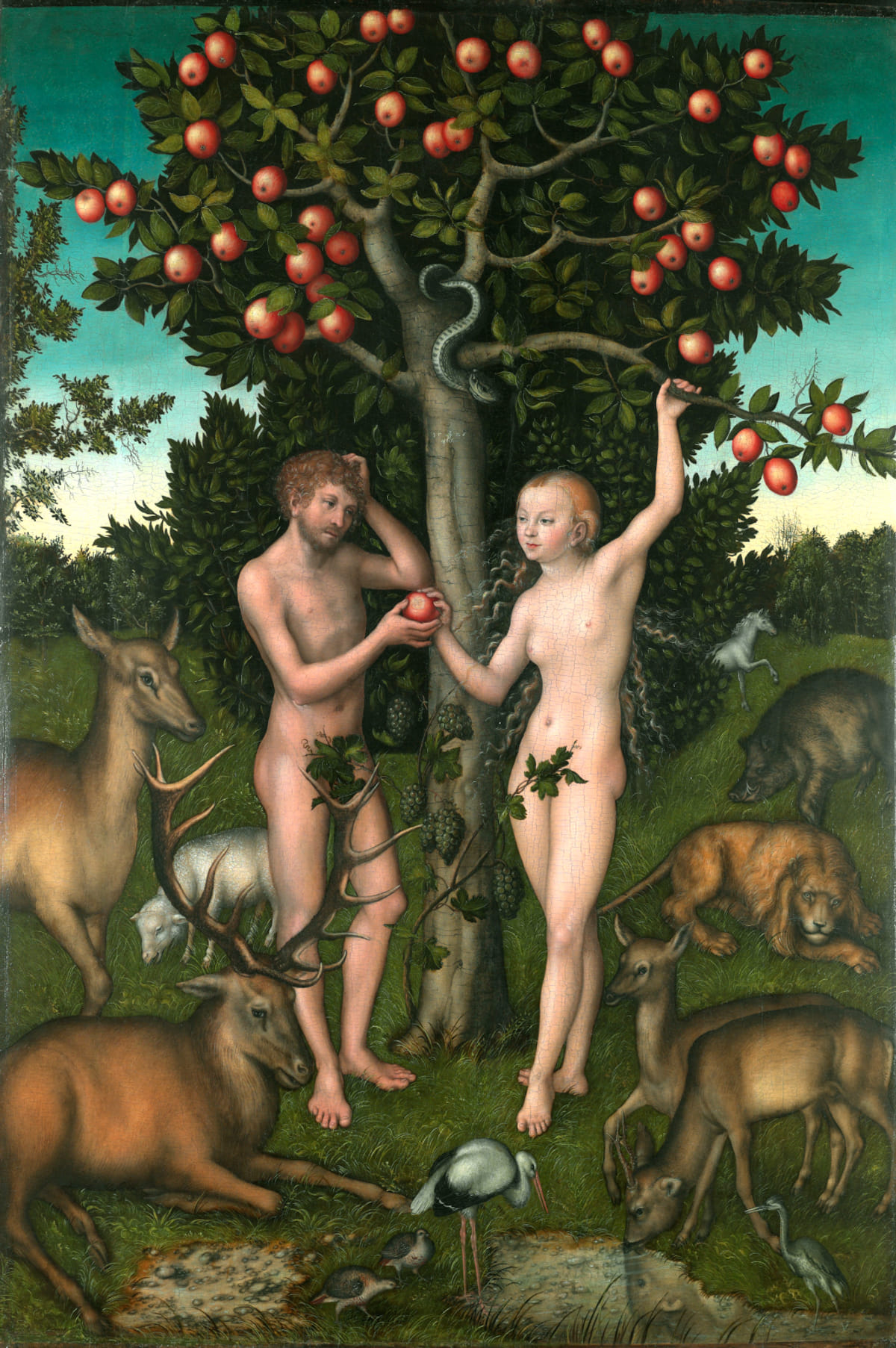 Lucas Cranach - Adam en Eva, 1526