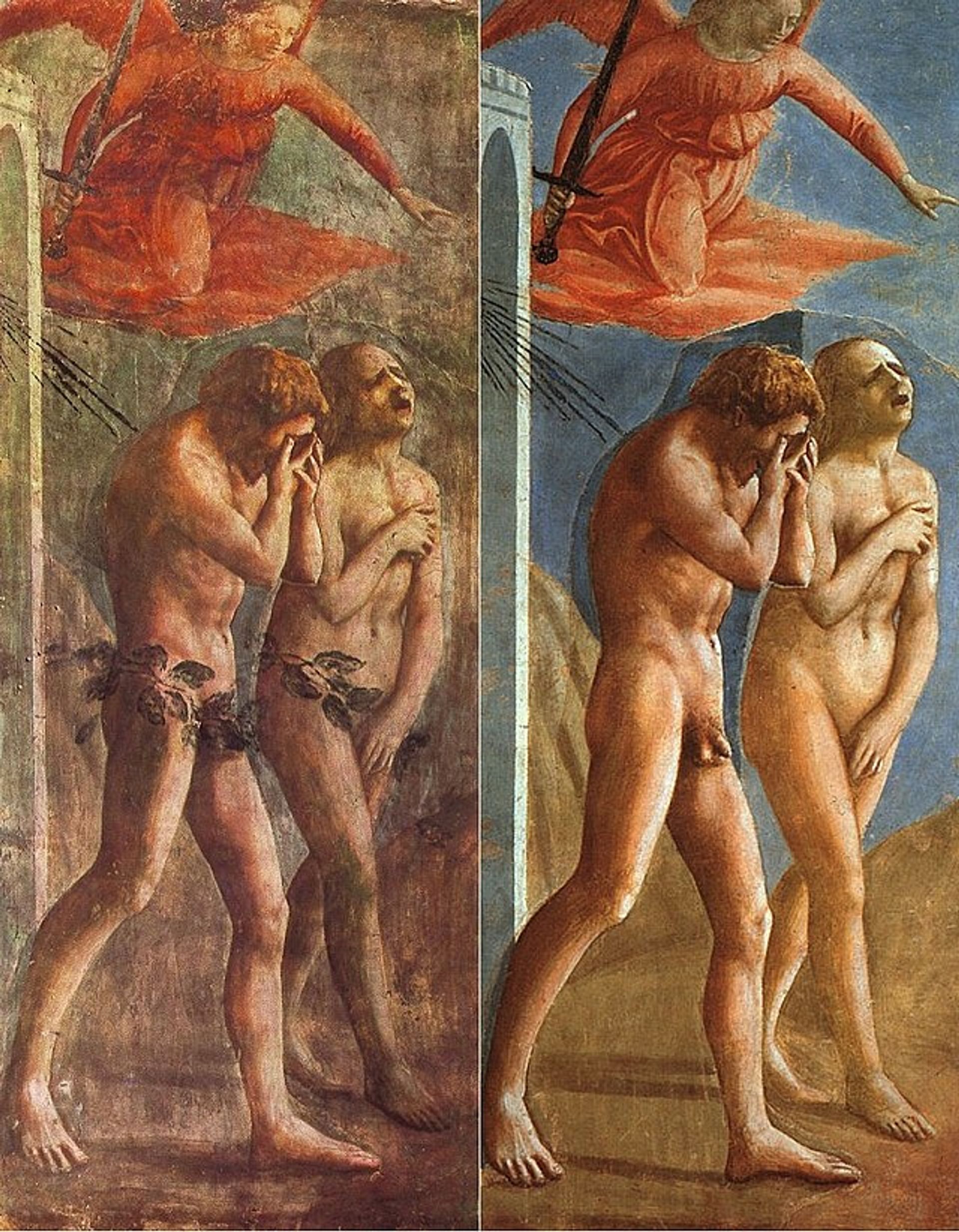 Masaccio - La Cacciata dei progenitori dall'Eden