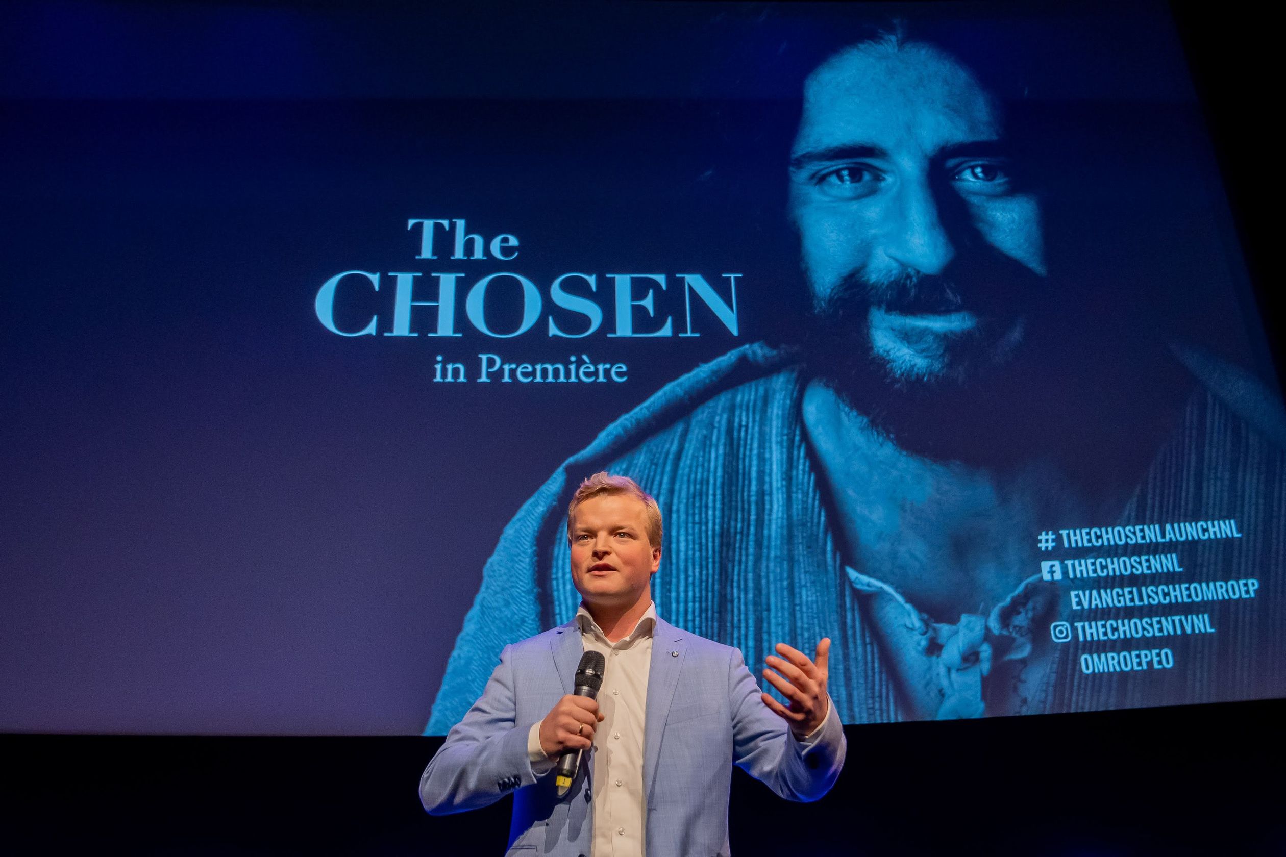 The Chosen - Felix Govers tijdens de Nederlandse première van The Chosen