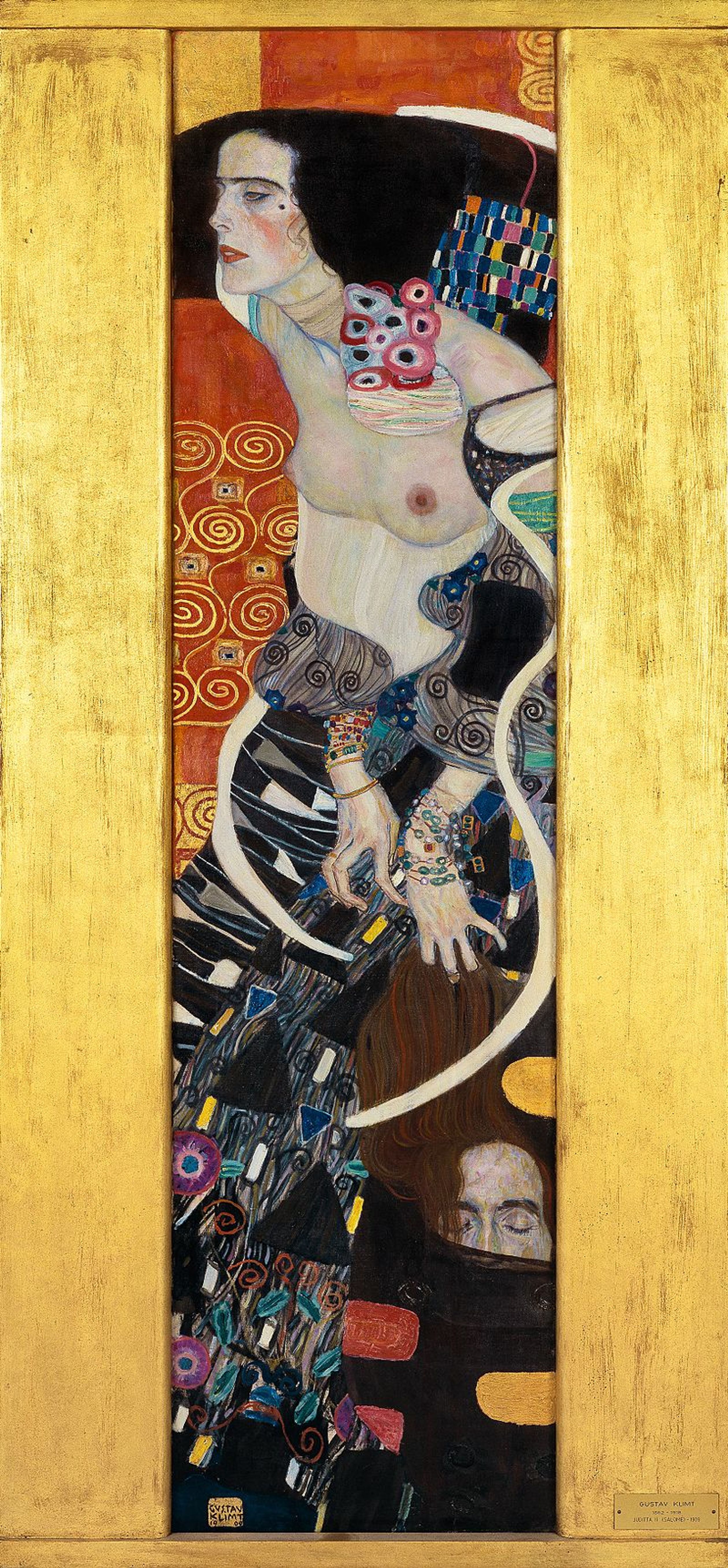Gustav Klimt, Judith II (Salome), 1909, Ca’Pesaro – Galleria Internazionale d’Arte Moderna, Venice, Italy. Museum's website.