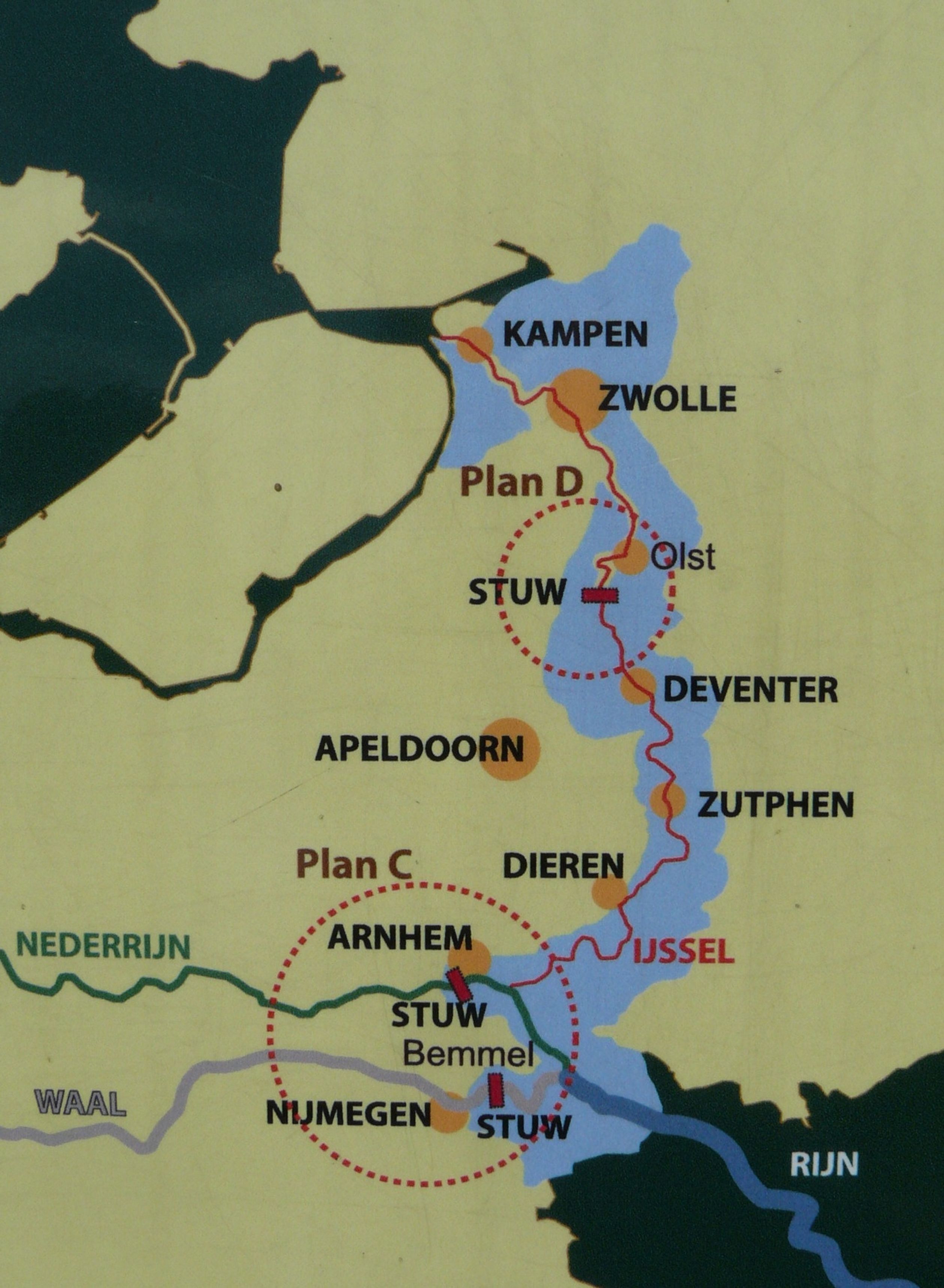 13 IJssellinie kaart