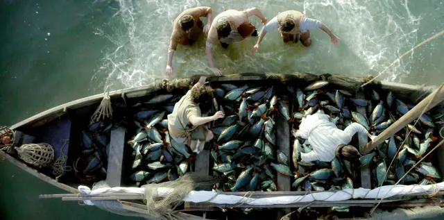 Het verhaal van de wonderlijke visvangst uit de Bijbel in de serie The Chosen. In dit artikel: de scène en het stuk uit de Bijbel waarin dit verhaal staat.