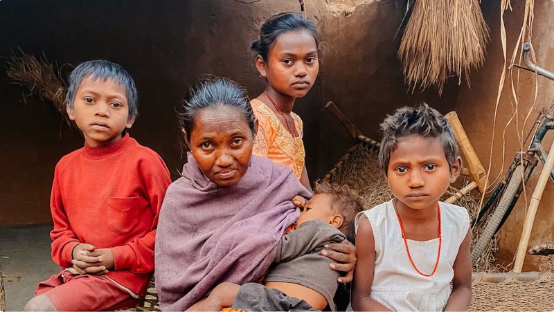 Bodo en haar kinderen lijden acht maanden per jaar honger