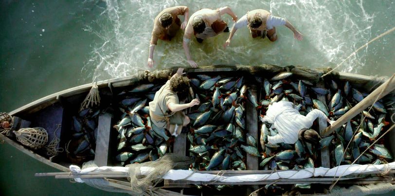 Het wonder van de visvangst in de serie 'The Chosen'